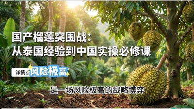 第一节：榴莲突围战：选址决策指南，告别赌运气，用硬指标圈定&ldquo;优生，课程：《国产榴莲突围战：从泰国经验到中国实操的8堂必修课（高阶实战版）》