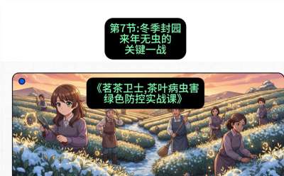 第07节：冬季封园&mdash;&mdash;来年无虫的关键一战，课程：《茗茶卫士&mdash;&mdash;茶叶病虫害绿色防控实战课》#识农AI