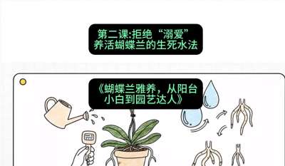 第二节：拒绝&ldquo;溺爱&rdquo;：养活蝴蝶兰的生死水法，课程：《蝴蝶兰雅养六讲：从阳台小白到园艺达人》#识农AI